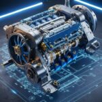 El Motor del Futuro_ Ingeniería de Precisión en Titanio y Oro (8K)
